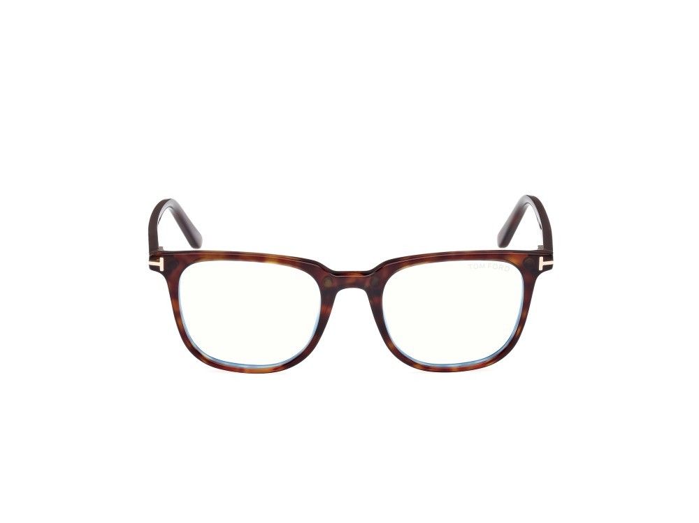 Brillen Tom Ford FT5916-B (052) + clip-on farbe avana scura form quadratisch 
