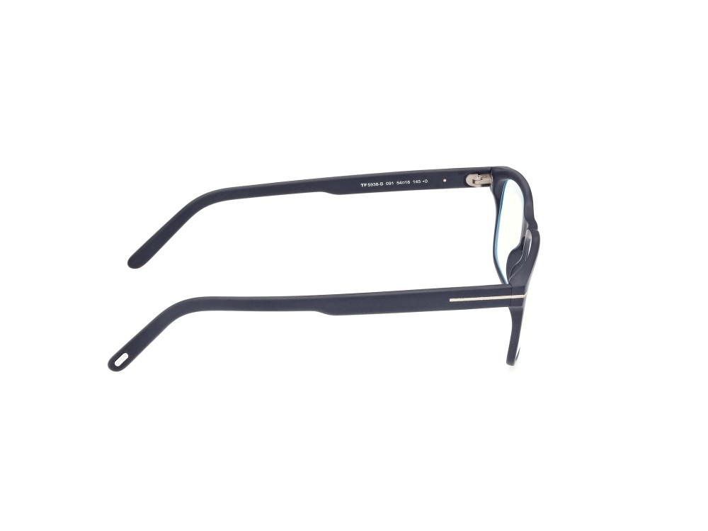Occhiali da vista Tom Ford FT5938-B (091) colore blu opaco forma rettangolare 