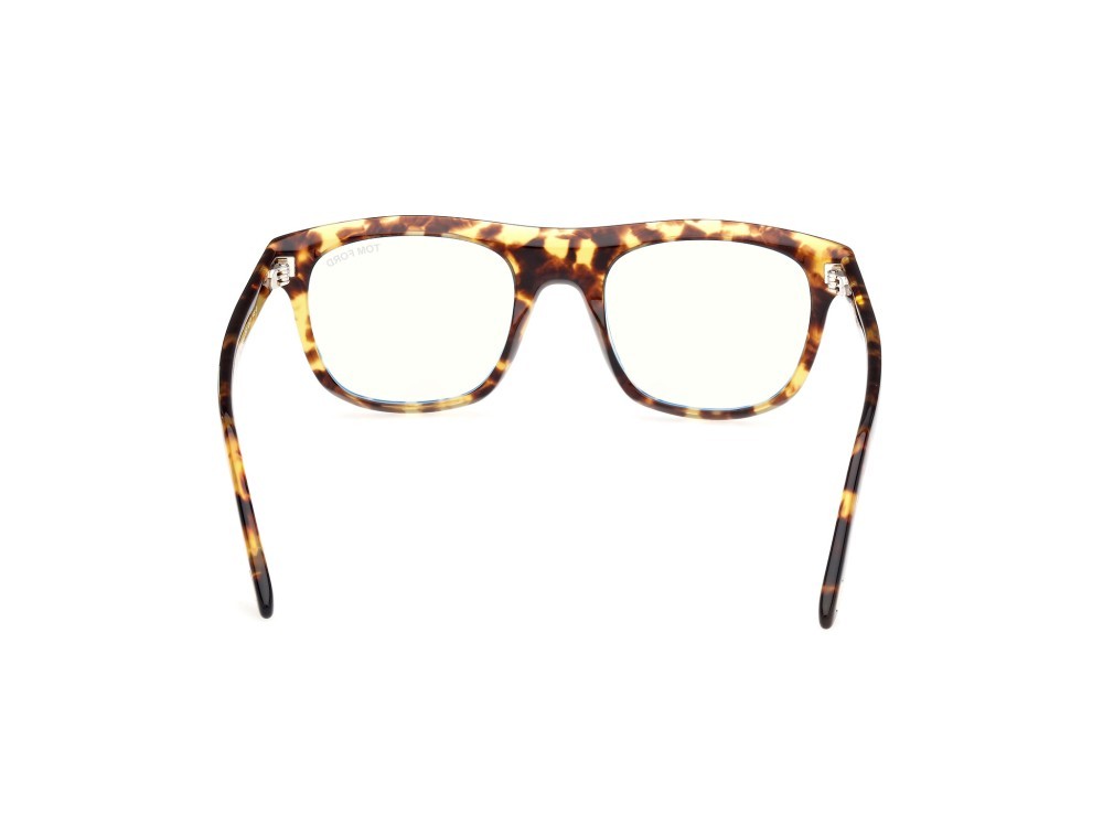 Brillen Tom Ford FT5939-B (053) farbe avana bionda form quadratisch 