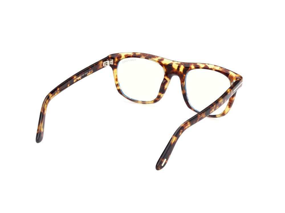 Brillen Tom Ford FT5939-B (053) farbe avana bionda form quadratisch 