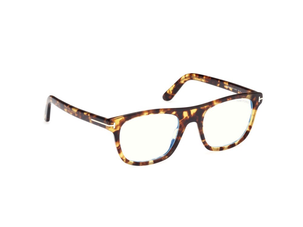 Brillen Tom Ford FT5939-B (053) farbe avana bionda form quadratisch 
