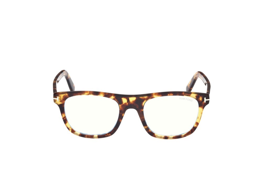 Brillen Tom Ford FT5939-B (053) farbe avana bionda form quadratisch 