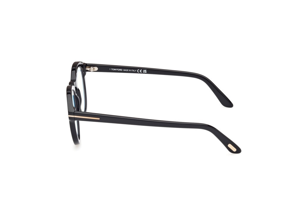 Brillen Tom Ford FT5940-B (001) farbe nero lucido form rund 