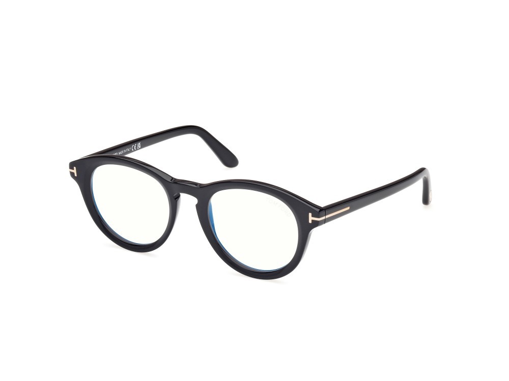 Brillen Tom Ford FT5940-B (001) farbe nero lucido form rund 