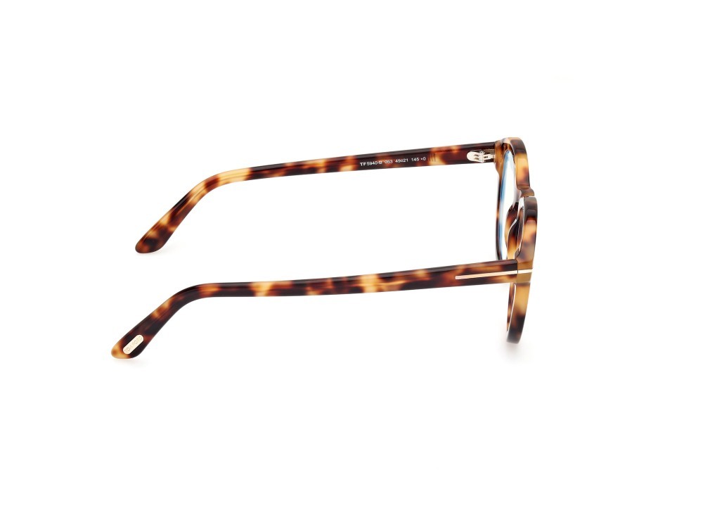 Brillen Tom Ford FT5940-B (053) farbe avana bionda form rund 