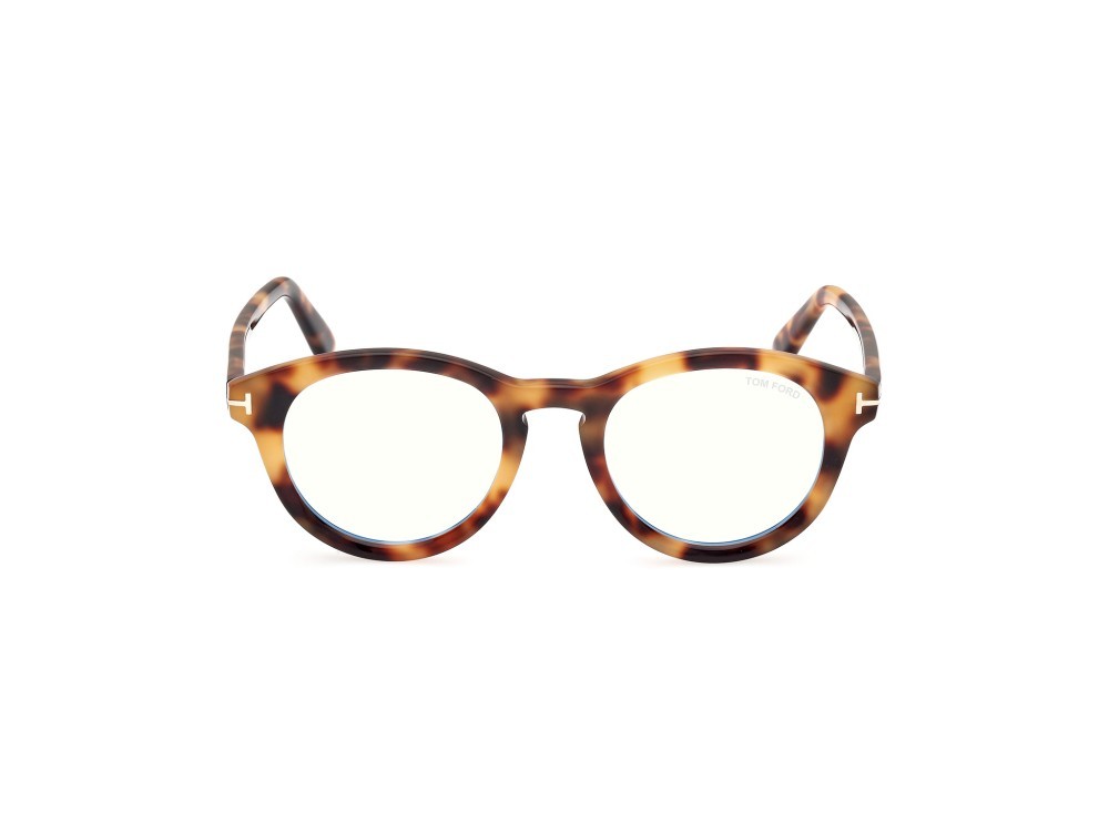 Brillen Tom Ford FT5940-B (053) farbe avana bionda form rund 