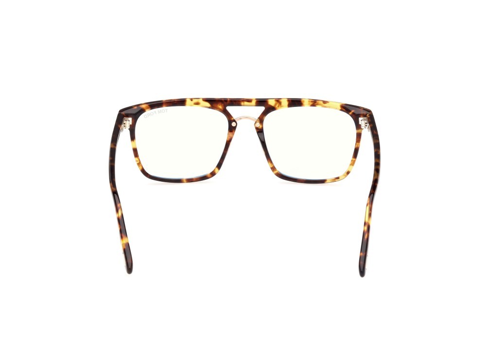 Brillen Tom Ford FT5942-B (053) farbe avana bionda form quadratisch 