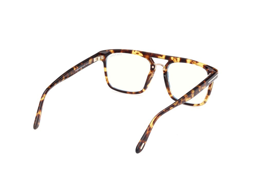 Brillen Tom Ford FT5942-B (053) farbe avana bionda form quadratisch 