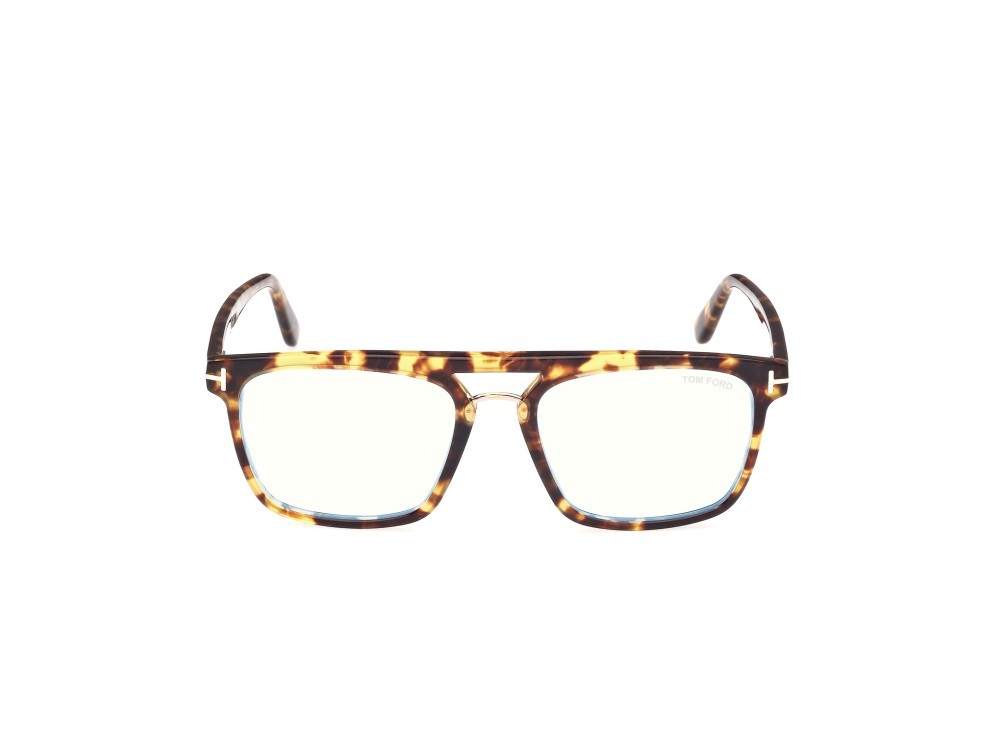 Brillen Tom Ford FT5942-B (053) farbe avana bionda form quadratisch 