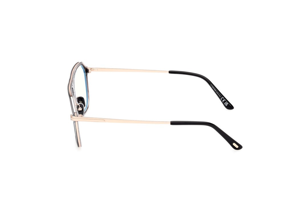 Occhiali da vista Tom Ford FT5943-B (003) colore nero - cristallo forma aviator 
