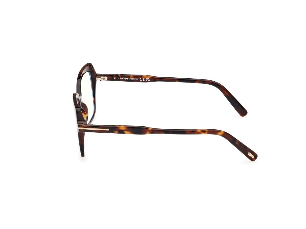 Eyeglasses Tom Ford FT5947-B (052) color avana scura shape butterfly 