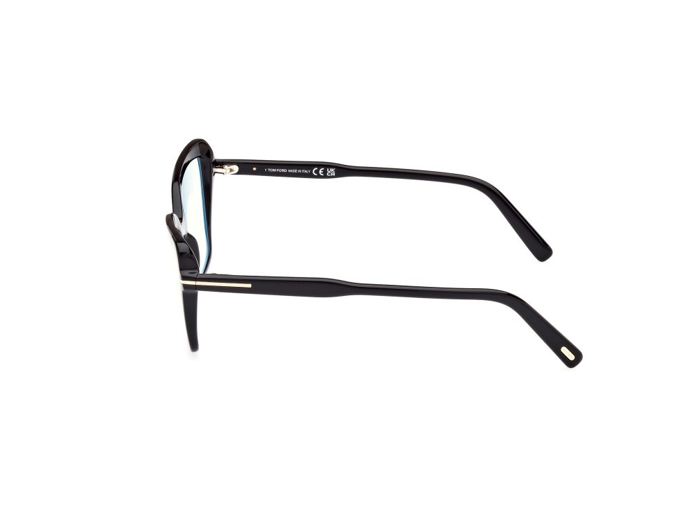 Occhiali da vista Tom Ford FT5948-B (001) colore nero lucido forma cat eye 