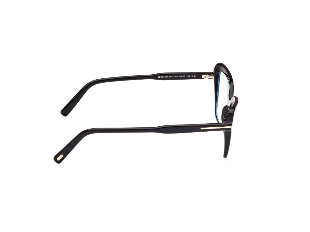 Occhiali da vista Tom Ford FT5948-B (001) colore nero lucido forma cat eye 