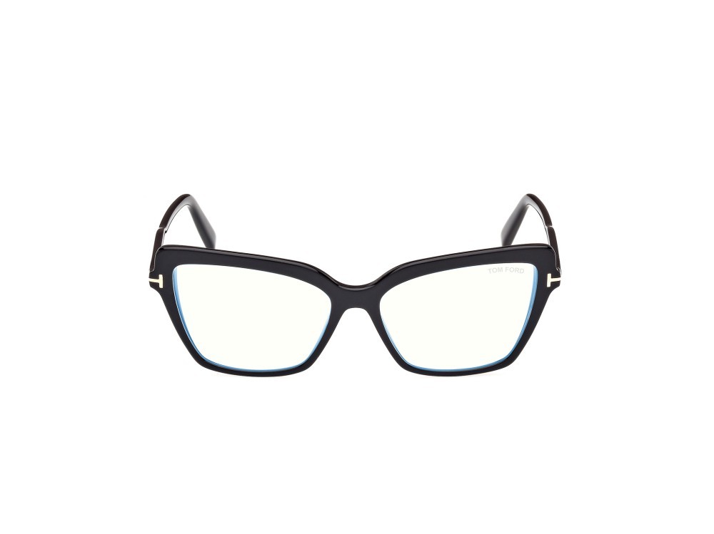 Occhiali da vista Tom Ford FT5948-B (001) colore nero lucido forma cat eye 