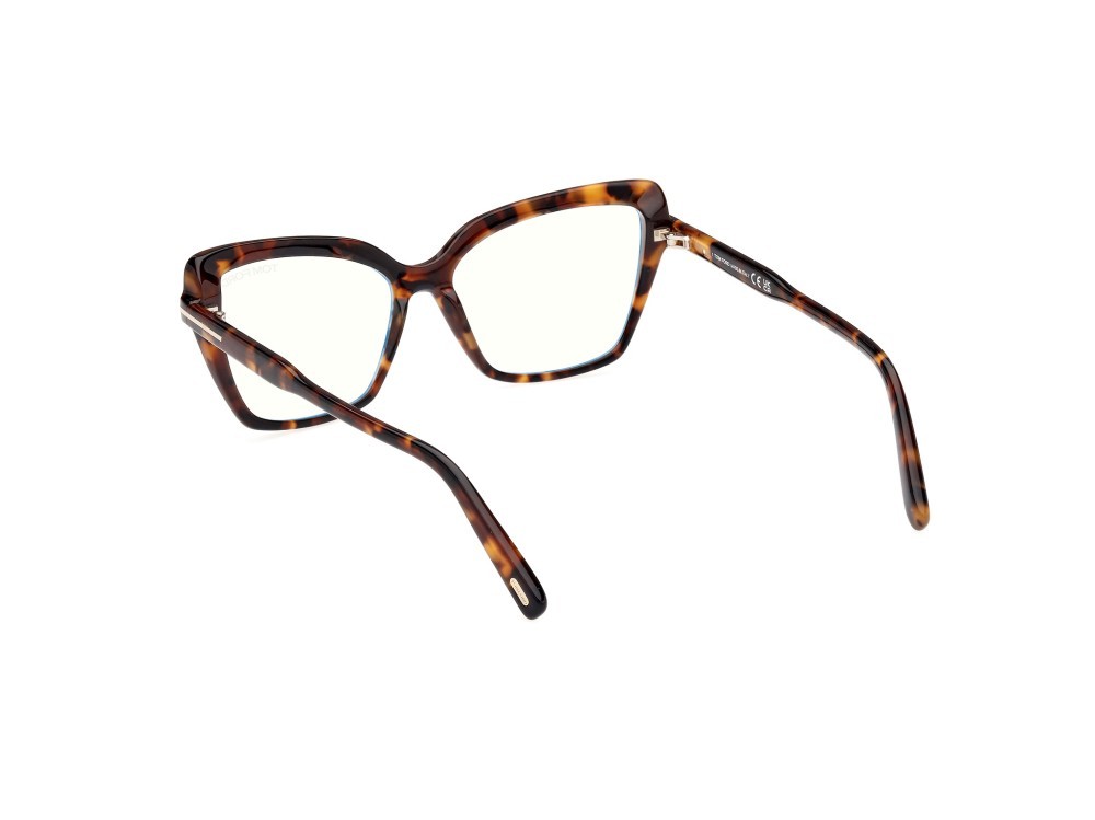 Occhiali da vista Tom Ford FT5948-B (052) colore avana scura forma cat eye 