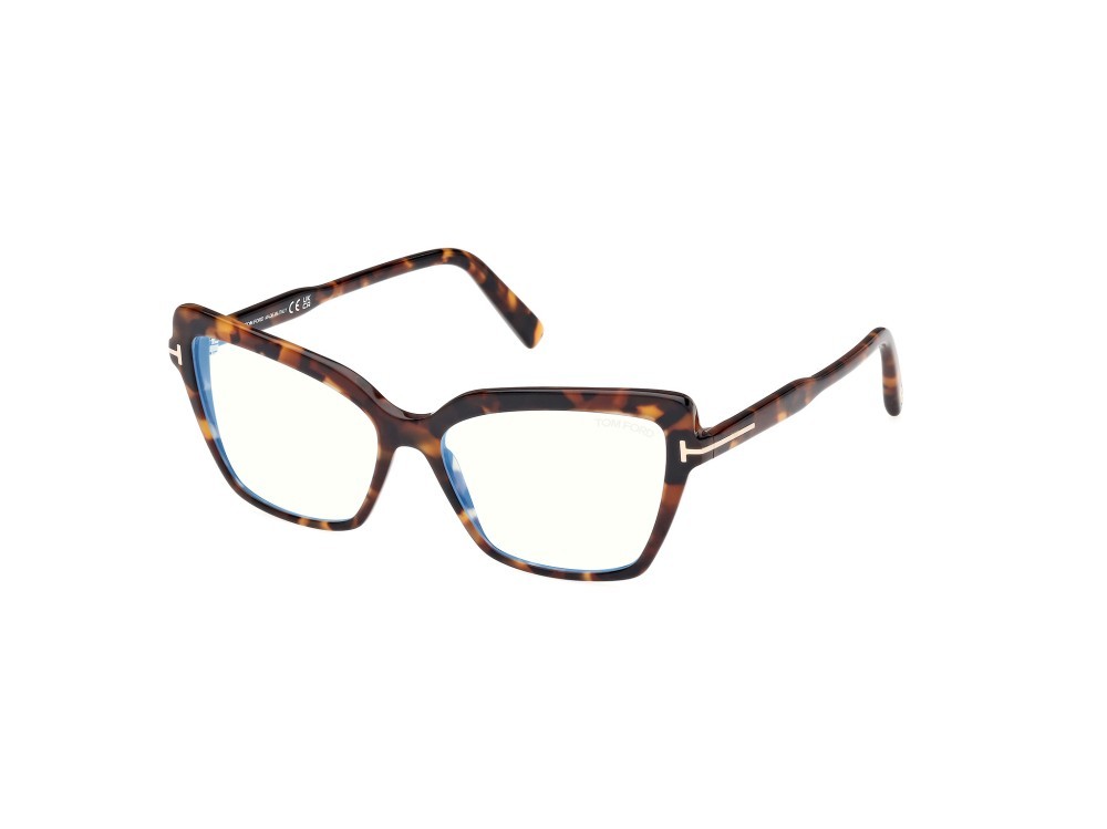 Occhiali da vista Tom Ford FT5948-B (052) colore avana scura forma cat eye 