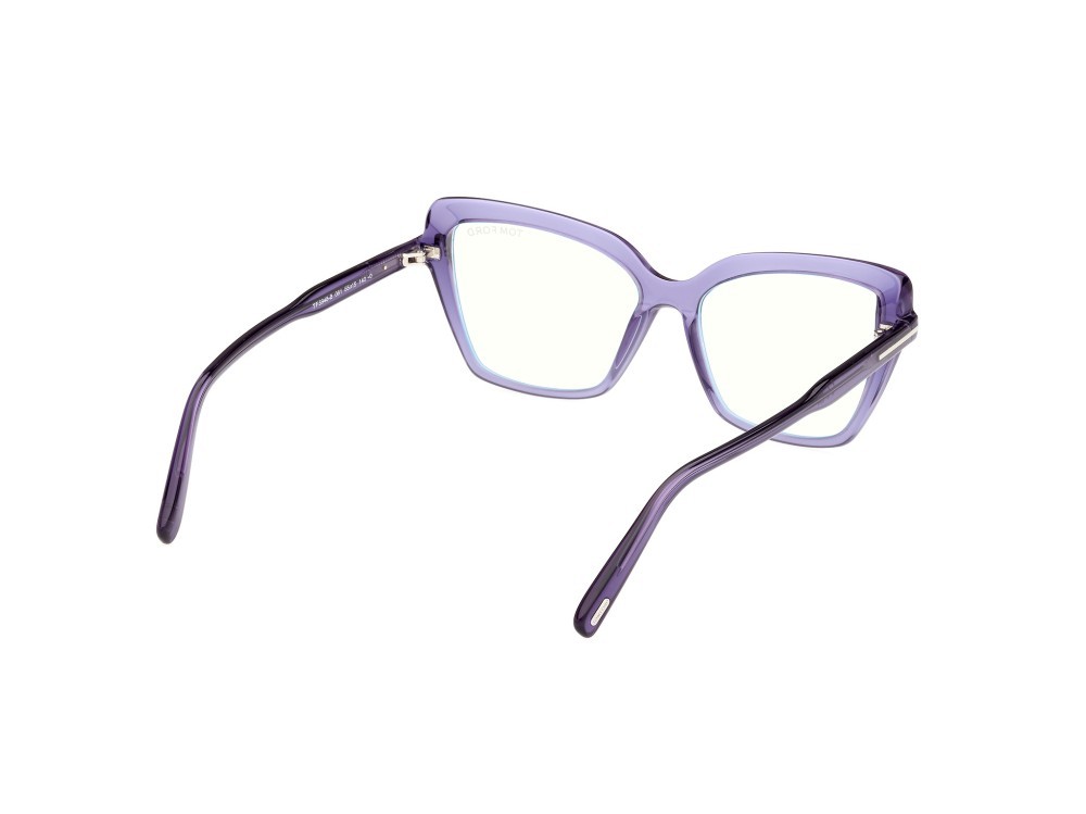 Brillen Tom Ford FT5948-B (081) farbe viola lucido form cat-eye 