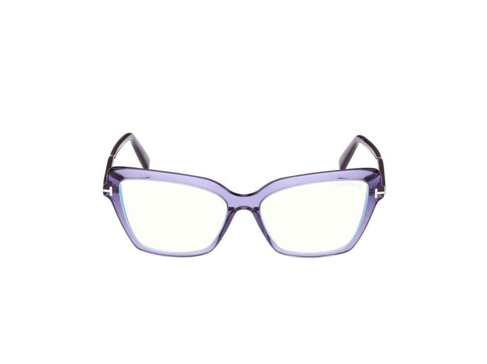 Brillen Tom Ford FT5948-B (081) farbe viola lucido form cat-eye 