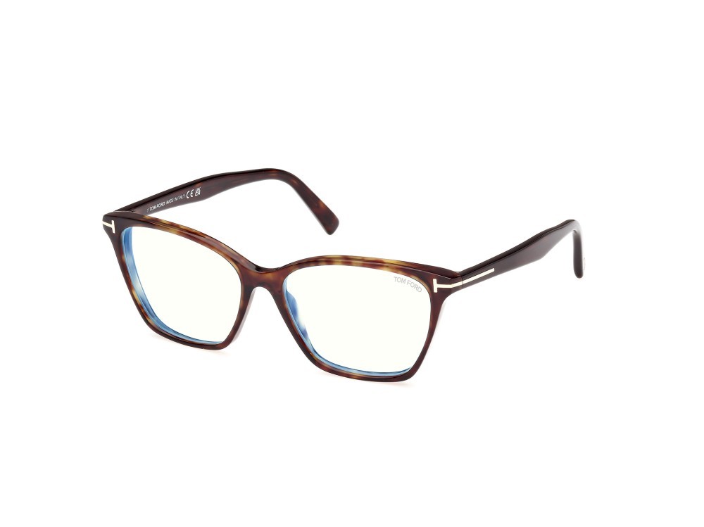 Eyeglasses Tom Ford FT5949-B (052) color avana scura shape cat eye 