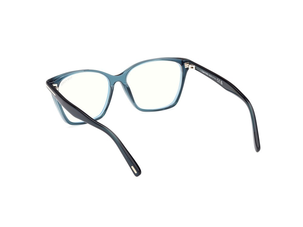 Occhiali da vista Tom Ford FT5949-B (092) colore blu lucido forma cat eye 