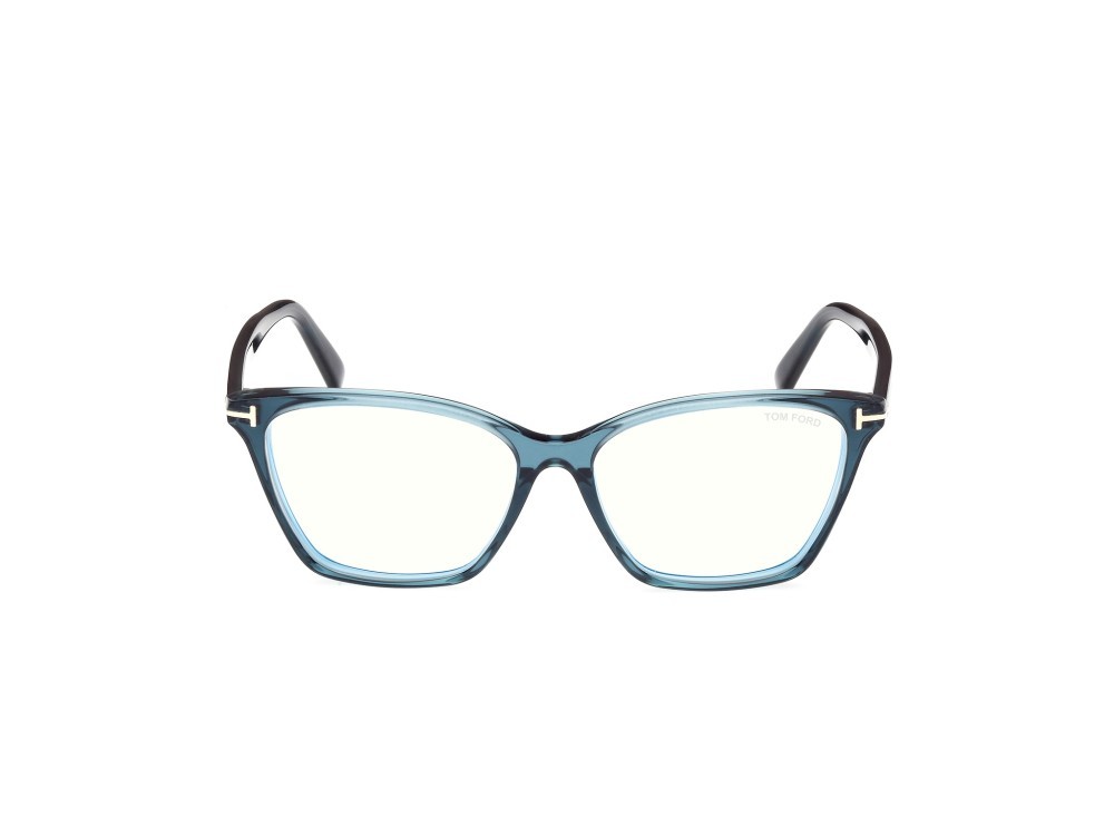 Occhiali da vista Tom Ford FT5949-B (092) colore blu lucido forma cat eye 
