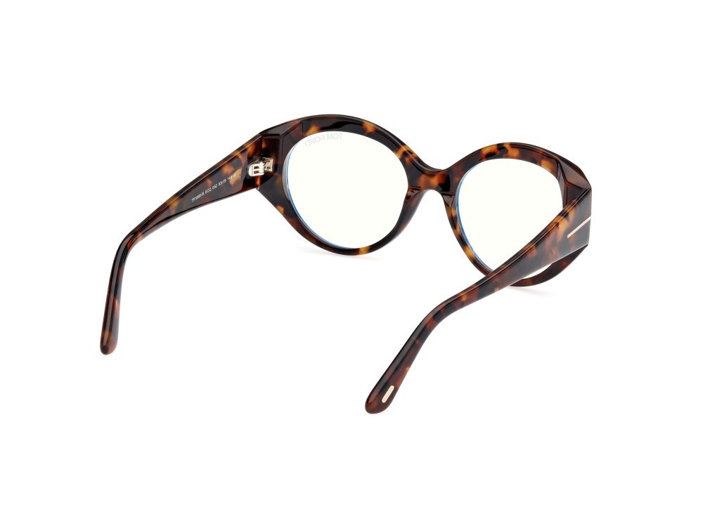 Brillen Tom Ford FT5950-B (052) farbe avana scura form rund 