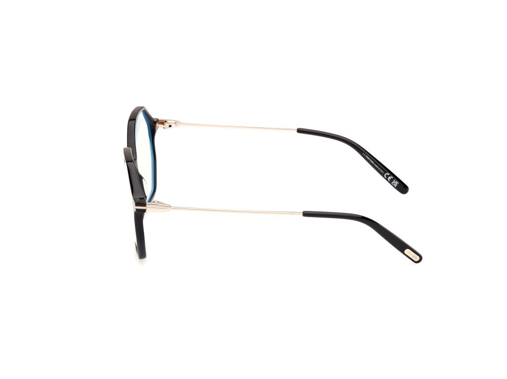 Eyeglasses Tom Ford FT5952-B (001) color nero lucido shape geometric 