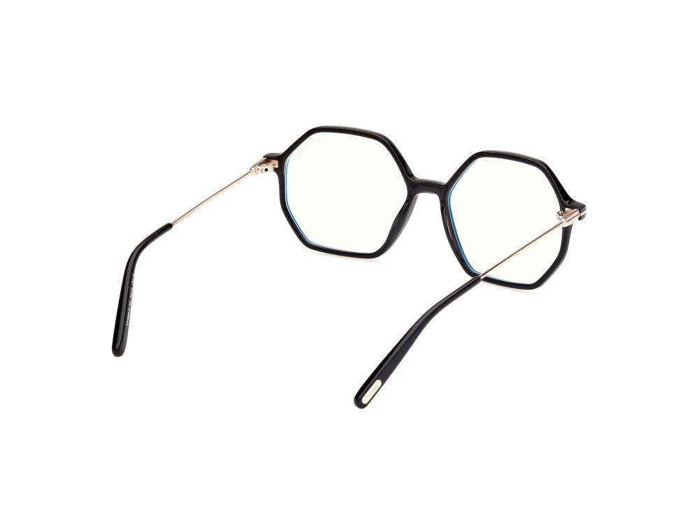 Eyeglasses Tom Ford FT5952-B (001) color nero lucido shape geometric 
