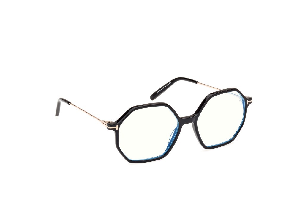 Eyeglasses Tom Ford FT5952-B (001) color nero lucido shape geometric 