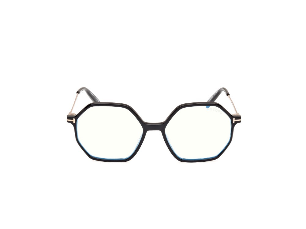 Eyeglasses Tom Ford FT5952-B (001) color nero lucido shape geometric 