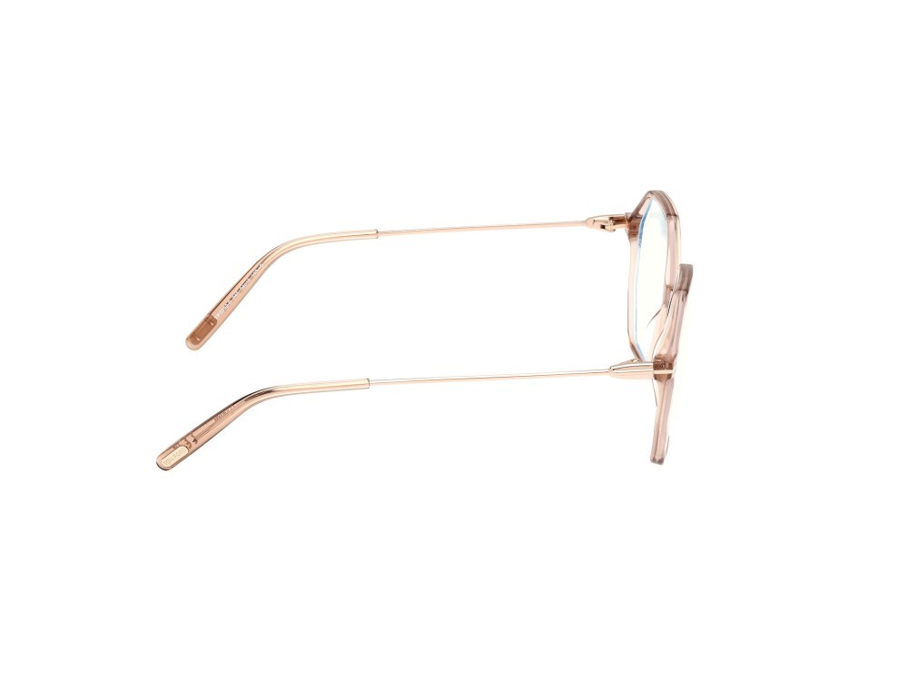 Occhiali da vista Tom Ford FT5952-B (045) colore marrone chiaro lucido forma geometrico 