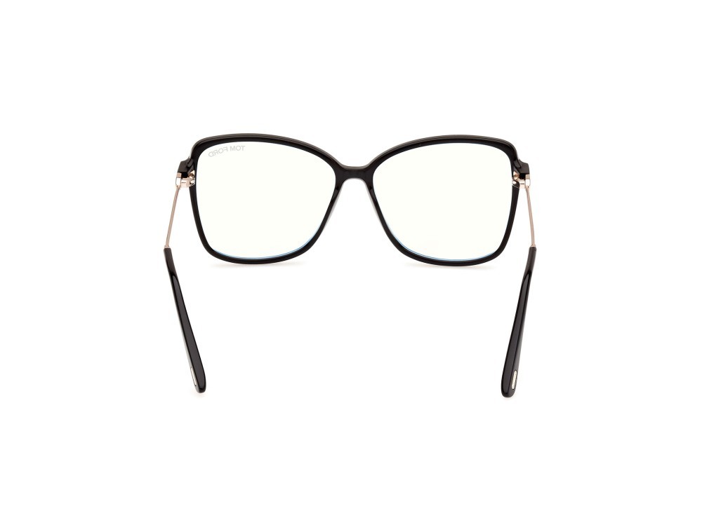 Eyeglasses Tom Ford FT5953-B (001) color nero lucido shape butterfly 