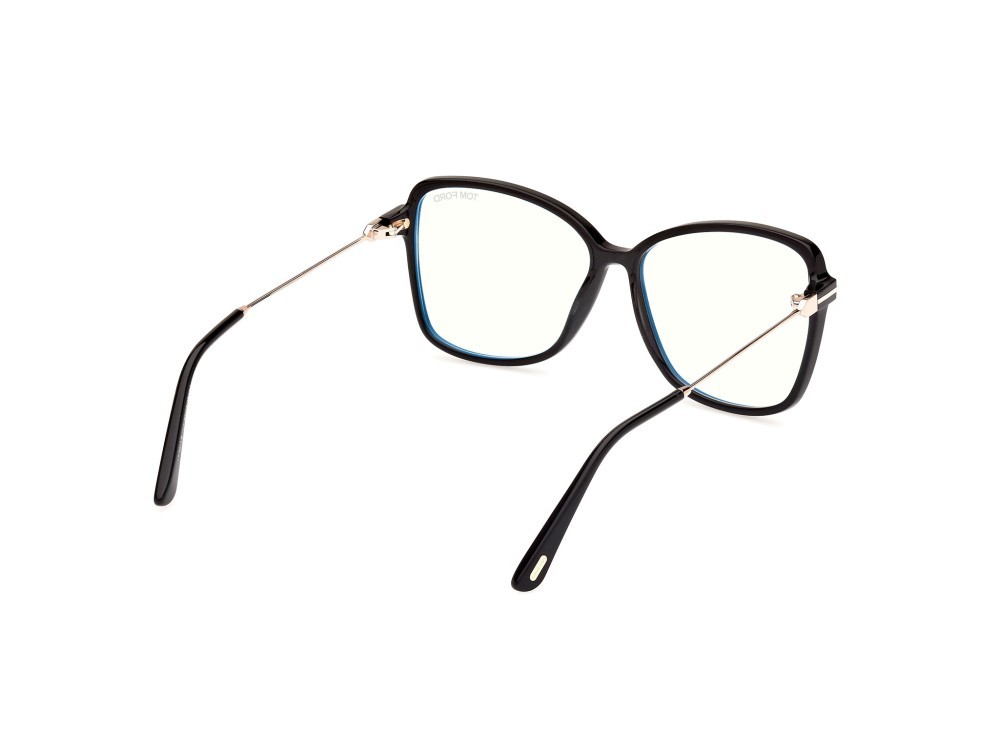 Eyeglasses Tom Ford FT5953-B (001) color nero lucido shape butterfly 