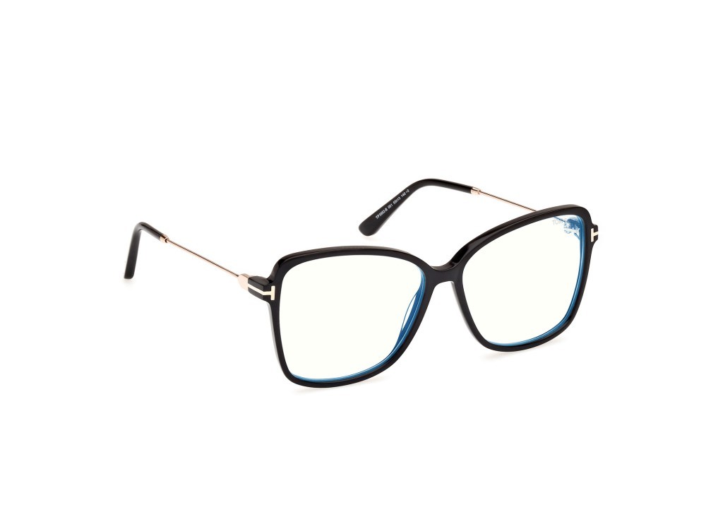 Eyeglasses Tom Ford FT5953-B (001) color nero lucido shape butterfly 
