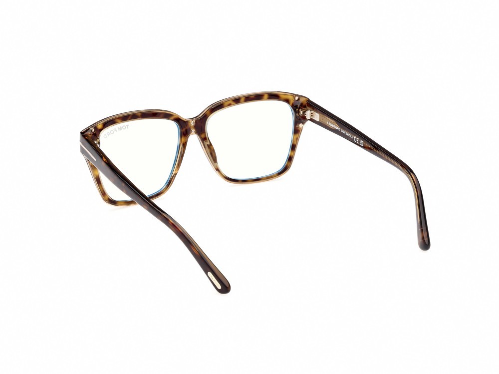 Brillen Tom Ford FT5955-B (055) farbe avana form quadratisch 
