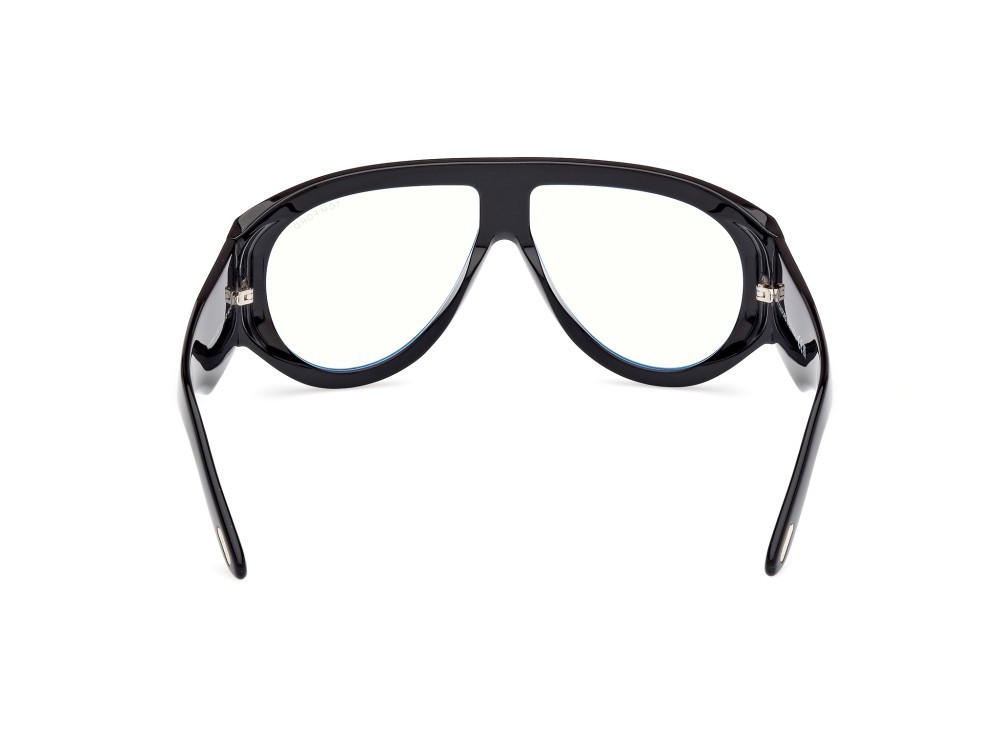 Occhiali da vista Tom Ford FT5958-B (001) colore nero lucido forma aviator 