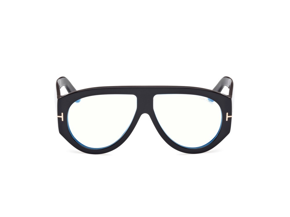 Occhiali da vista Tom Ford FT5958-B (001) colore nero lucido forma aviator 