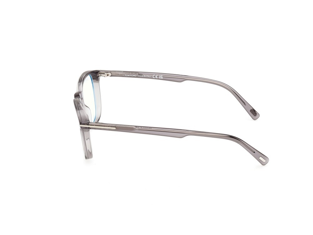 Occhiali da vista Tom Ford FT5960-B (020) colore grigio lucido forma quadrato 