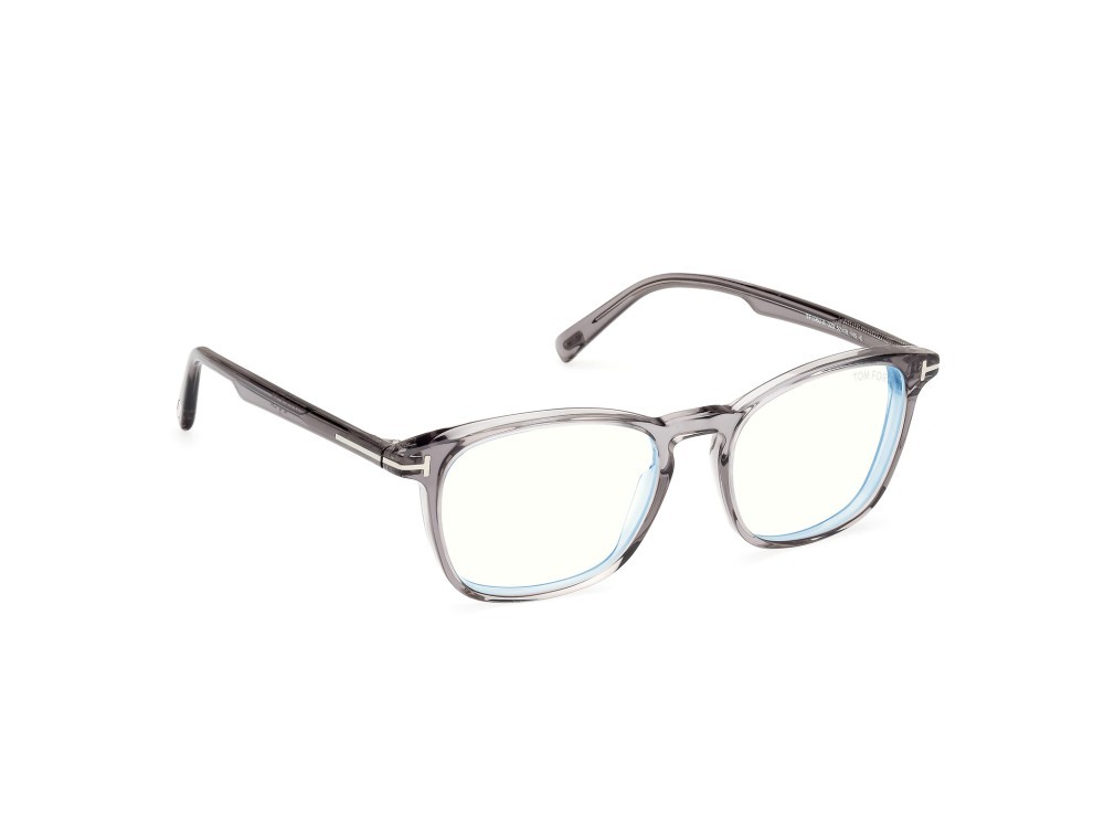 Occhiali da vista Tom Ford FT5960-B (020) colore grigio lucido forma quadrato 