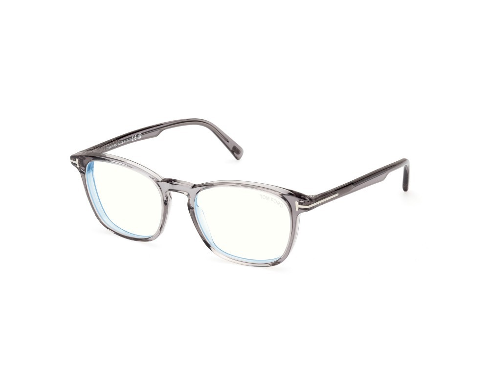 Occhiali da vista Tom Ford FT5960-B (020) colore grigio lucido forma quadrato 