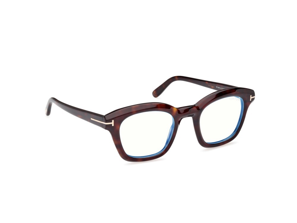 Brillen Tom Ford FT5961-B (052) farbe avana scura form quadratisch 