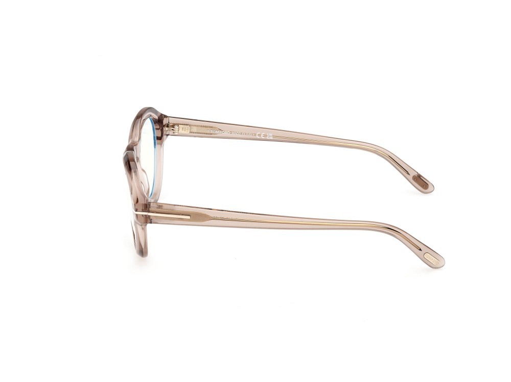 Brillen Tom Ford FT5962-B (045) farbe marrone chiaro lucido form rund 