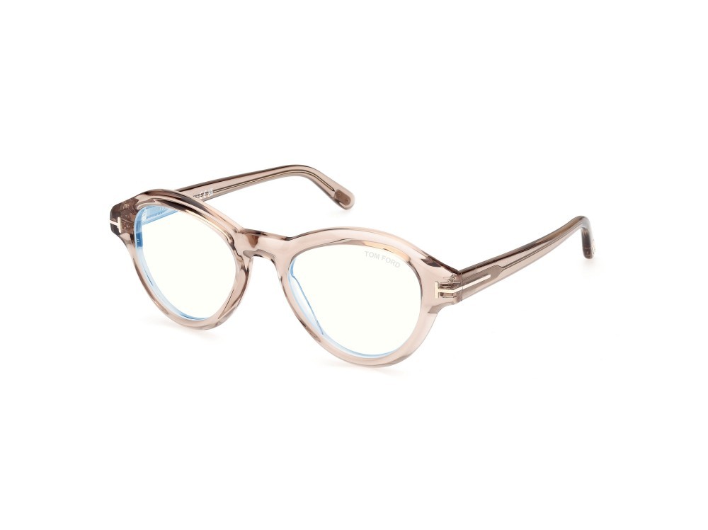 Brillen Tom Ford FT5962-B (045) farbe marrone chiaro lucido form rund 