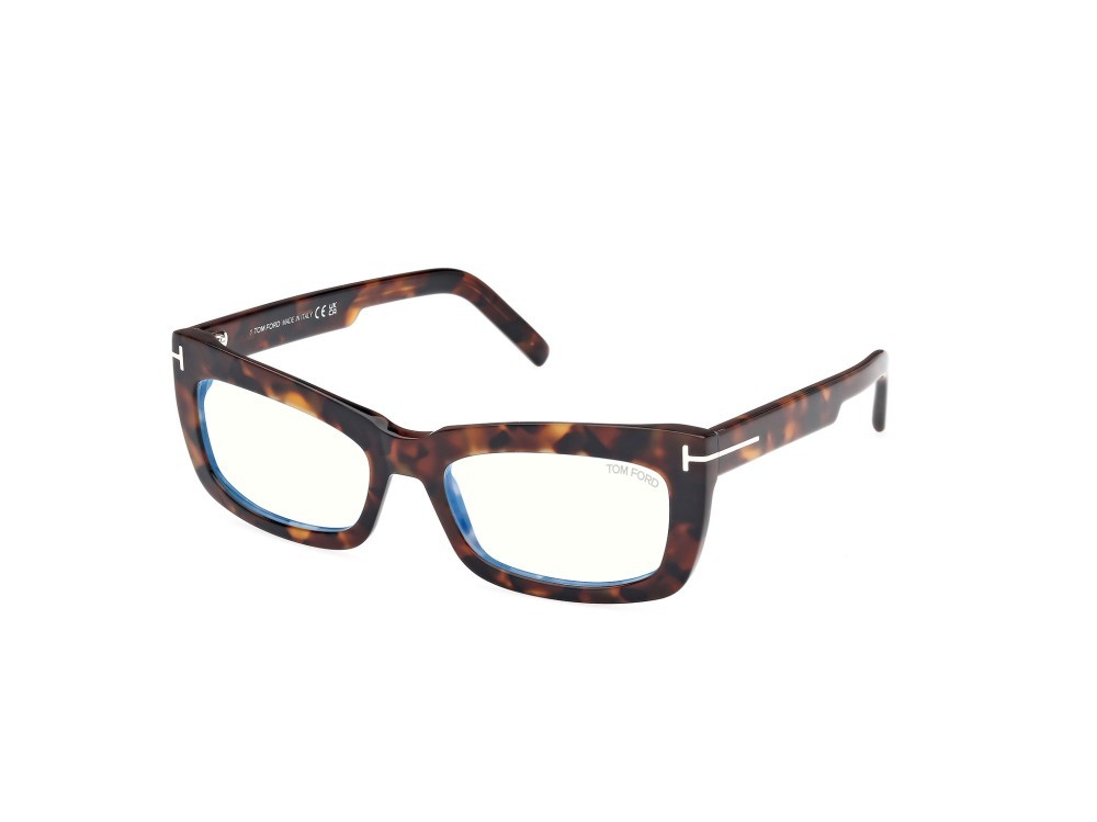 Eyeglasses Tom Ford FT5966-B (052) color avana scura shape rectangle 