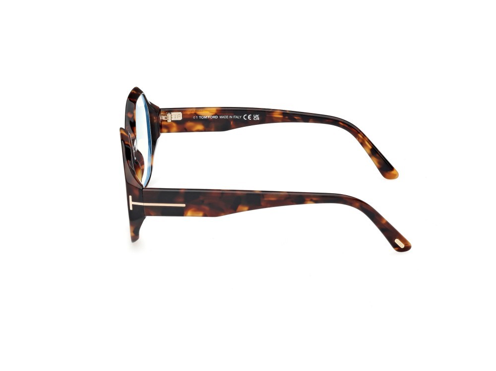 Eyeglasses Tom Ford FT5967-B (052) color avana scura shape geometric 