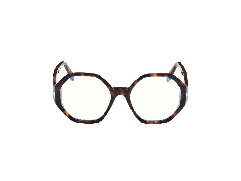 Eyeglasses Tom Ford FT5967-B (052) color avana scura shape geometric 
