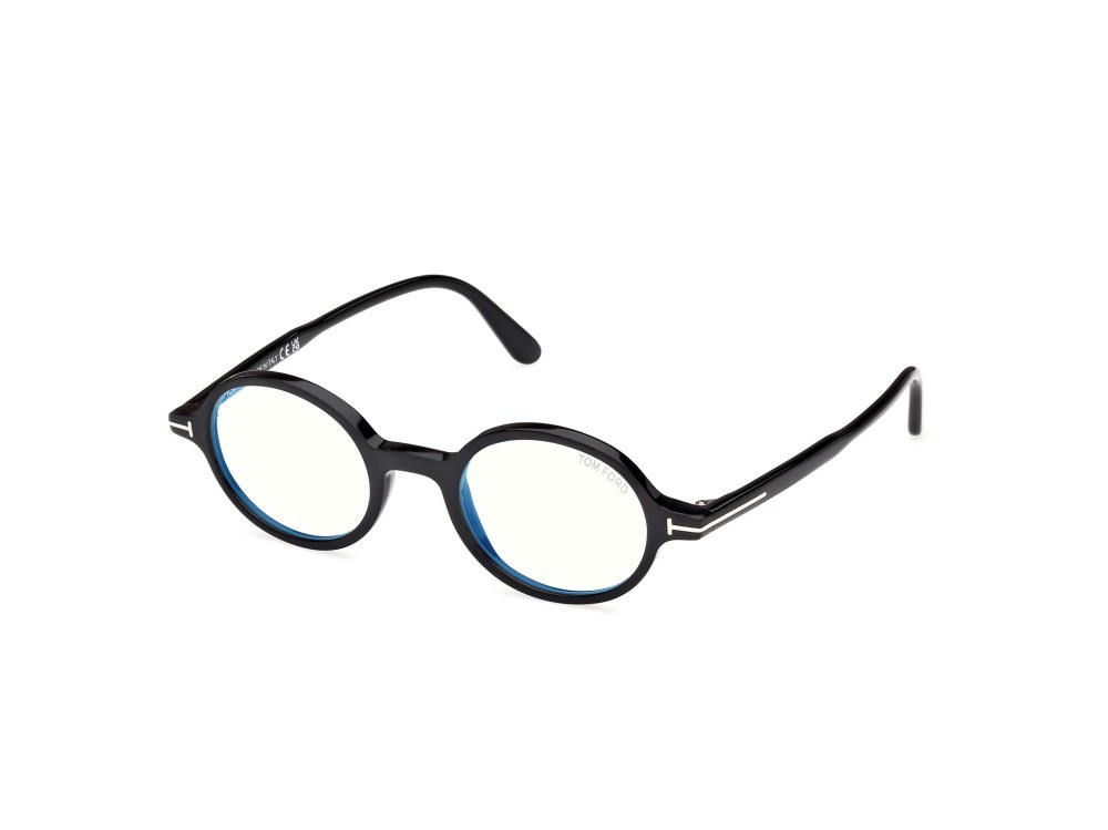 Occhiali da vista Tom Ford FT5975-B (001) colore nero lucido forma rotondo 