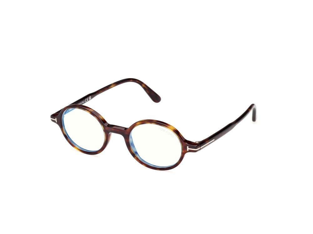 Occhiali da vista Tom Ford FT5975-B (052) colore avana scura forma rotondo 