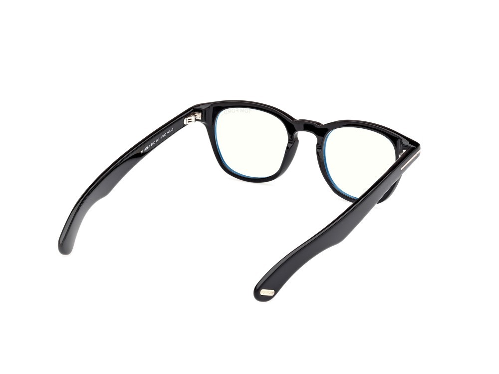 Occhiali da vista Tom Ford FT5976-B (001) colore nero lucido forma rotondo 