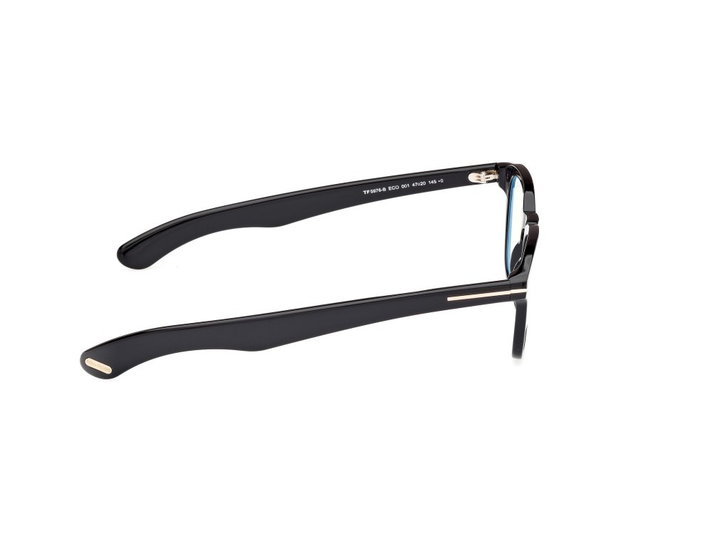 Occhiali da vista Tom Ford FT5976-B (001) colore nero lucido forma rotondo 